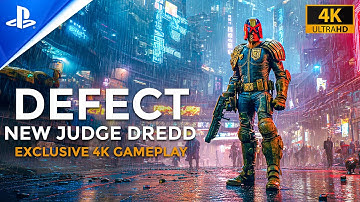Exclusieve 4K-gameplay voor DEFECT | Nieuwe CYBERPUNK JUDGE DREDD-shooter met brute gevechten