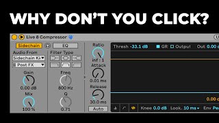 Why doesn't the Ableton Live 8 compressor click?