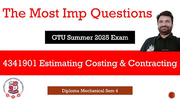 Most Imp Questions || GTU Exam S2025 || Diploma Sem 4 | ECC