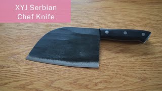 Xyj Serbian Chef Knife Handmade Forged Kitchen Knives
