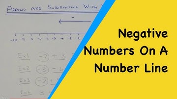 How To Add And Subtract With Negative Numbers On A Number Line