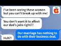 【Apple】My husband married me for company benefits & cheats on me knowing I won_t break up with him.