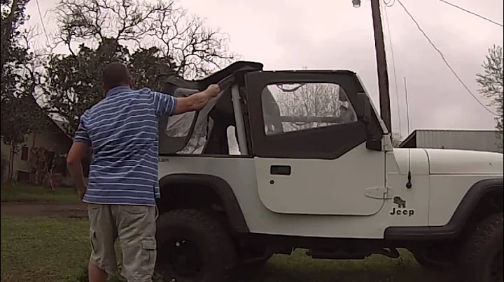FAST--How to Remove Jeep Wrangler YJ Soft Top Under 3 Minutes