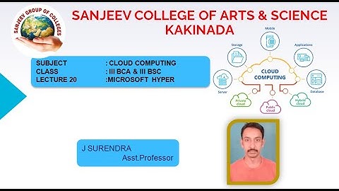 C20  III BCA BSC SEM6 Cloud Computing   Unit 5   Microsoft Hyper V