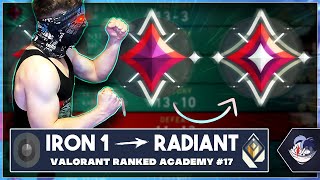 Speedrun Through Immortal Ranks in Solo Queue - IRON 1 TO RADIANT [ Valorant Ranked Academy #17 ]