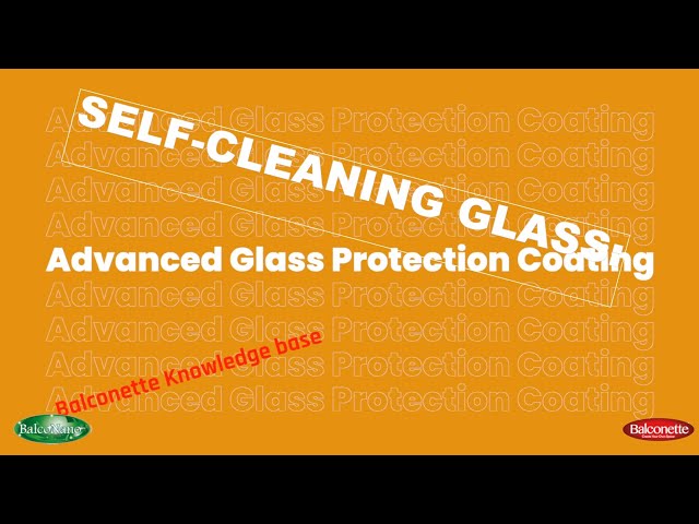 Self-cleaning glass... What is BalcoNano?