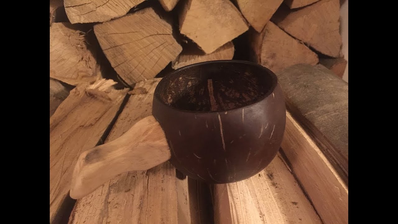 Making a coconut cup / kuksa YouTube