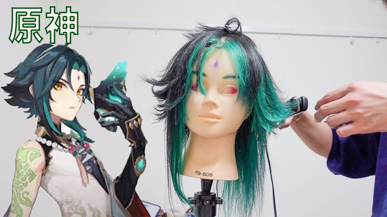 も*ち様 【プロ製作】原神 魈　コスプレウィッグ カット＆セット済み 原神 げんしん 魈 しょう コスプレ ウィッグ - Cosyaya コスヤヤ