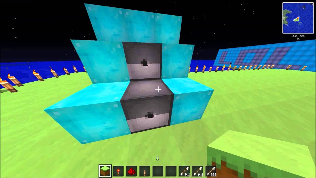 comment faire une tourelle d'auto-défense MINECRAFT - YouTube