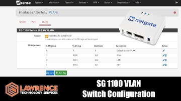 SG-1100 VLAN Switch Configuration