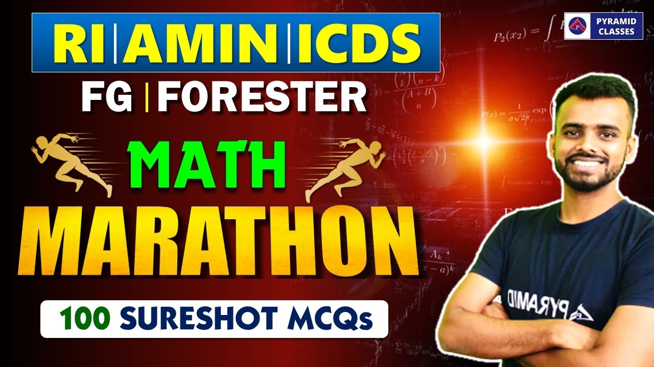 Ri amin icds forest guard Math marathon | Forest guard math class | Pyramid classes