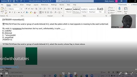 Import Multiple-Choice Questions From MS Word Into Moodle