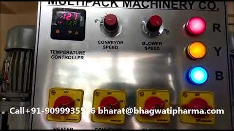 Empty Pet Bottle Two Heating Shrink Sleeve Tunnel with Rotating Pucks