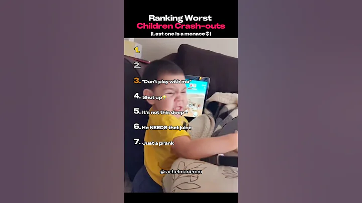 Ranking Worst Children Crash Outs