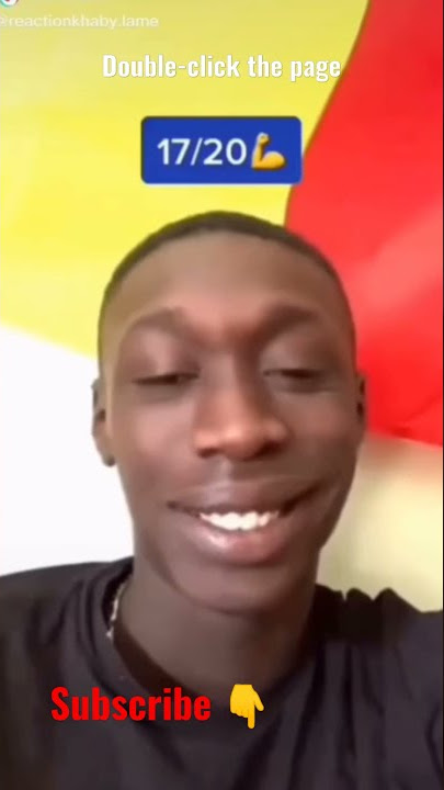 Khaby Lame's reaction to Zach king's magic #khaby #Zach
