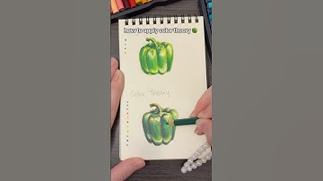 How to elevate art with color theory pepper | colored pencil tutorial art #colortheory #coloring