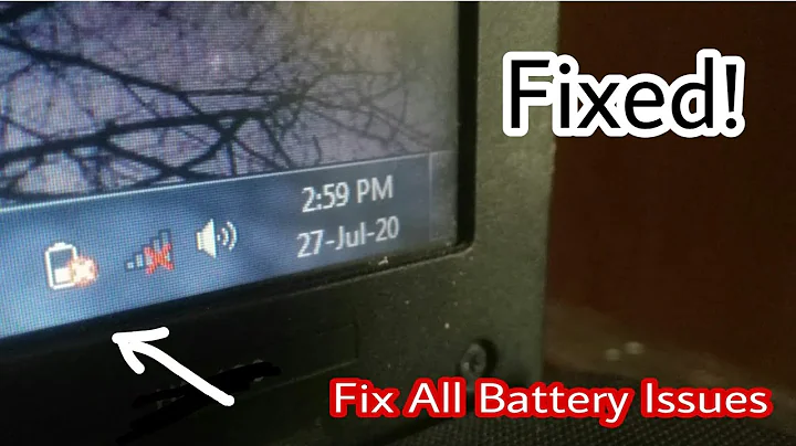 Red X on Battery Icon || Fixed || Window 7 || Window 10