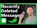 How To Check Recently Deleted Messages On iPhone