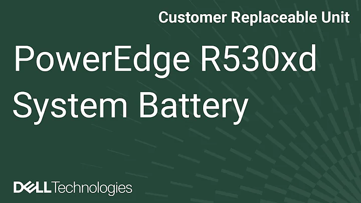 PowerEdge R530xd: Remove/Install System Battery