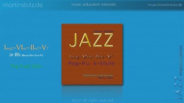 Imaj7-VIm7-IIm7-V7 Pop Funk Play-Along in Bb Demo