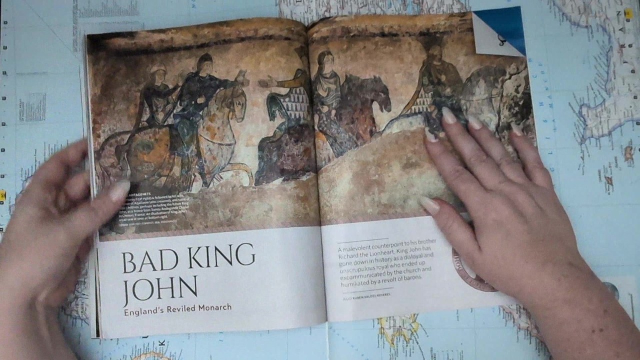 ASMR ~ History Magazine! Babylon & Bad King John! Soft Spoken Facts for Relaxation and Sleep