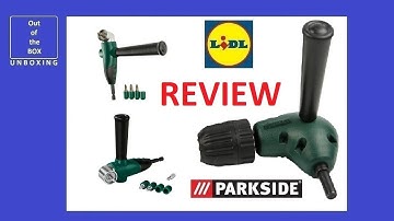 Parkside Right Angle Drill Attachment PWB 2 B2 / Right Angle Bit Holder PWB 2 B2 REVIEW (Lidl)