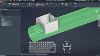 картинка: Проектируем корпус шнекового транспортёра в трубе / библиотека компонентов / листовой металл