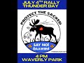 Nuclear Free Anishinaabe Aki Rally July 4 2025