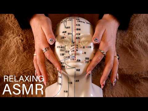 ASMR ✨ Meet Kenneth ✨ Acupuncture Mannequin Head (🎧 soft spoken/whisper, tapping, scratching)