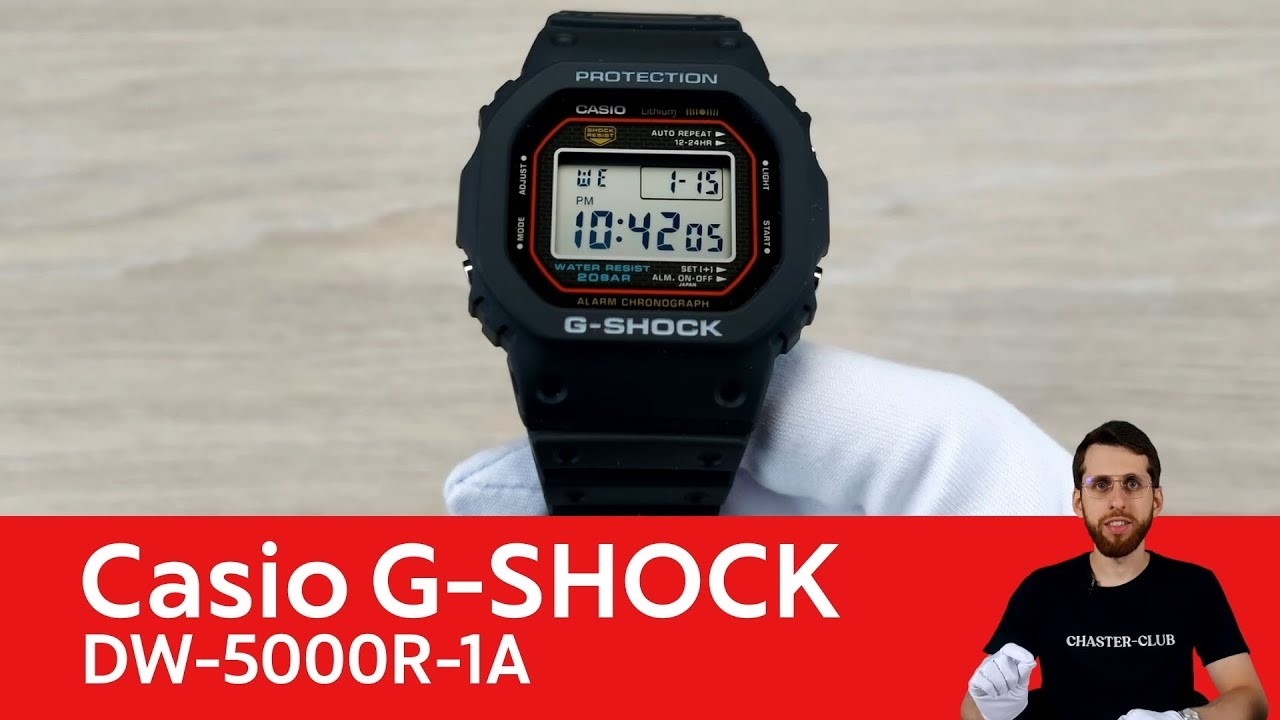 The G-SHOCK That Started It All / Casio DW-5000R-1A - YouTube