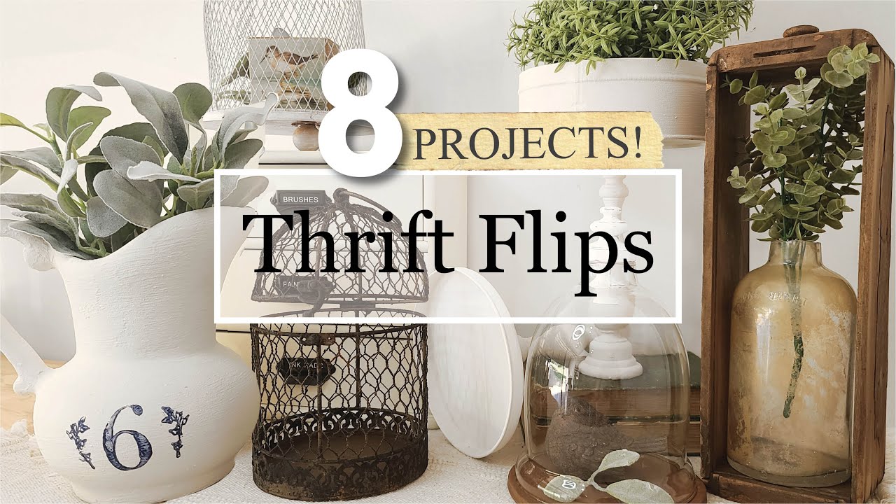 Thrift Flips • Painting Techniques • DIY Upcycling Thrifted Home Decor • Trash to Treasure