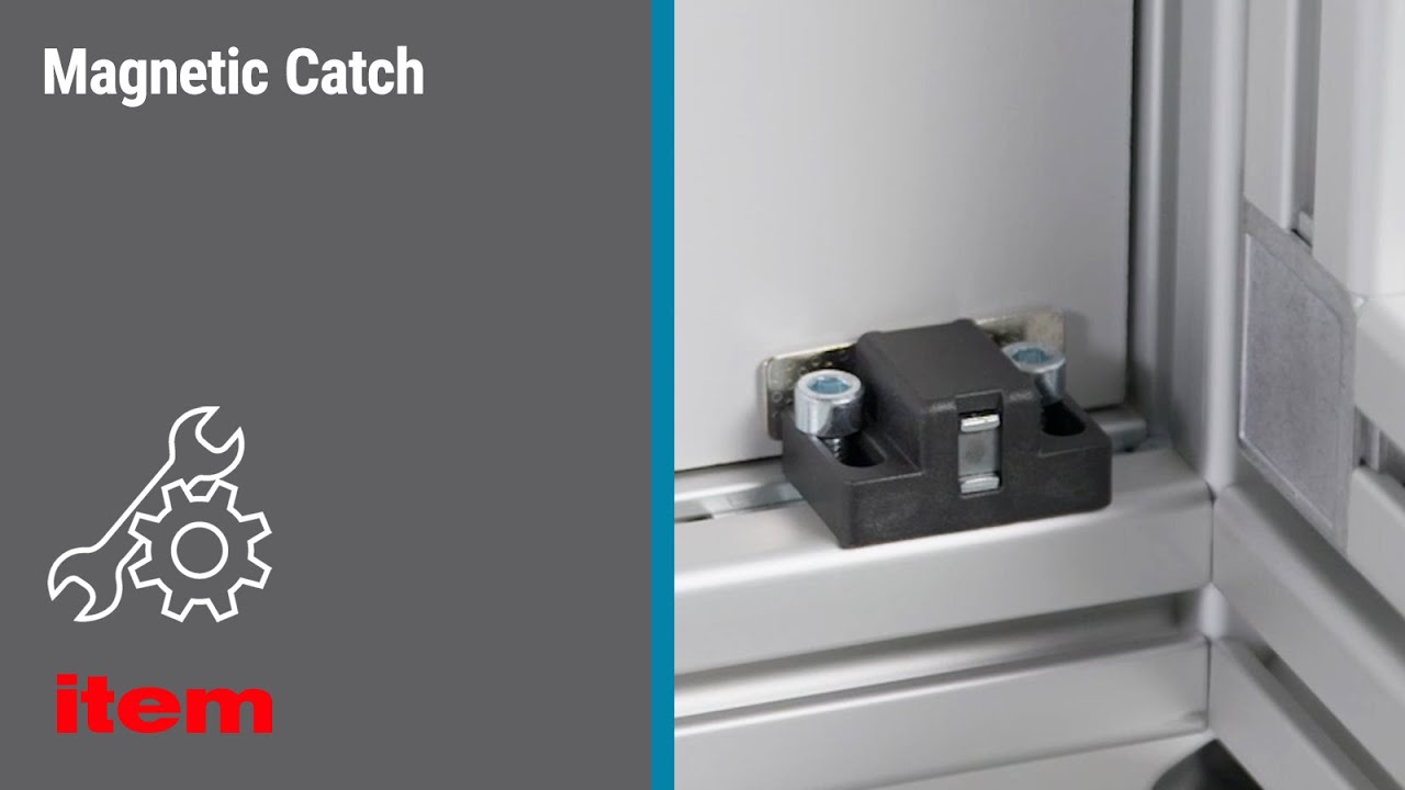 How do I mount the item magnetic catch to keep doors and flaps