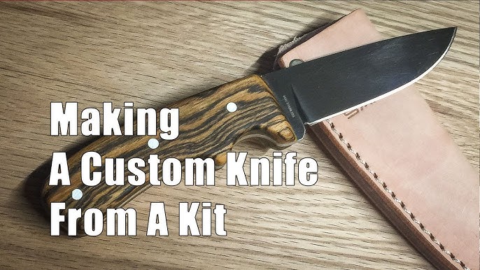 How to Make a Knife from a Kit Using Simple Tools - Easy Project!!! 