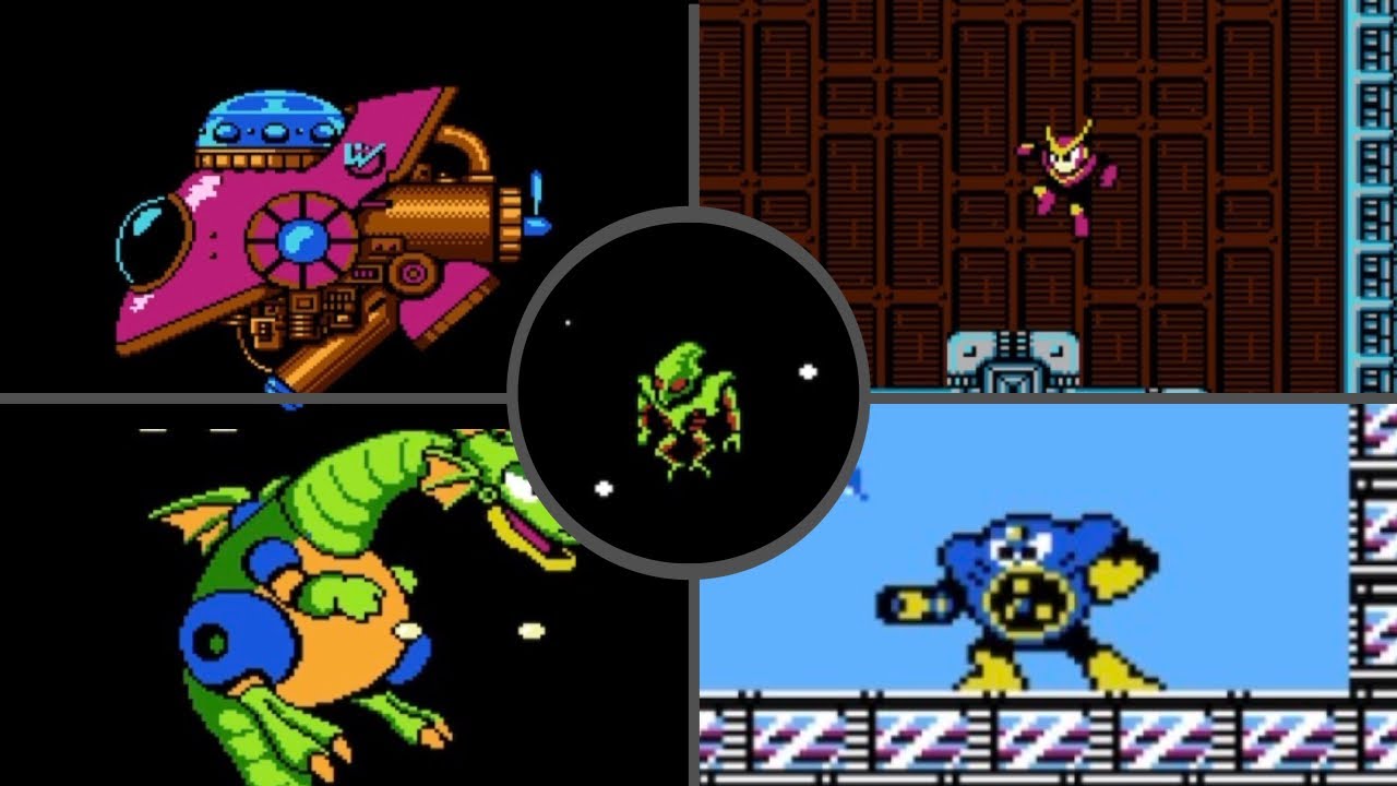 Mega Man 2 - All bosses 
