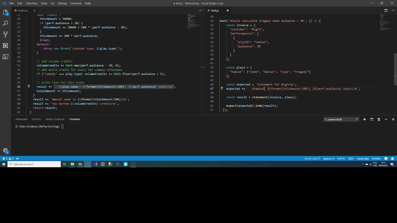 Refactoring Code from Martin Fowler's Book