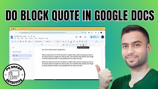How to Do a Block Quote in Google Docs
