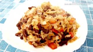 How To Cook Red Beans With Cabbage,.كيف لطهي الفاصوليا الحمراء مع الملفوف