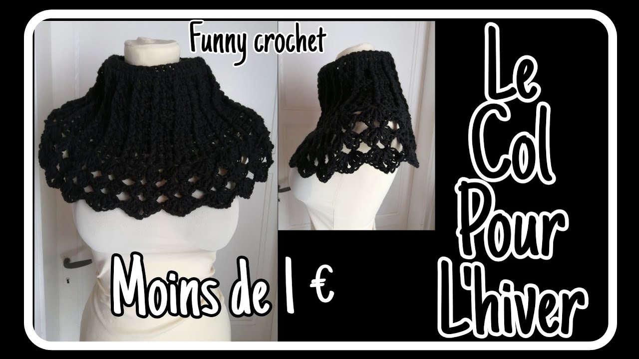 C'est Fouuu pour moins de 1 € réalisez votre col pour l'hiver @FunnyCrochet