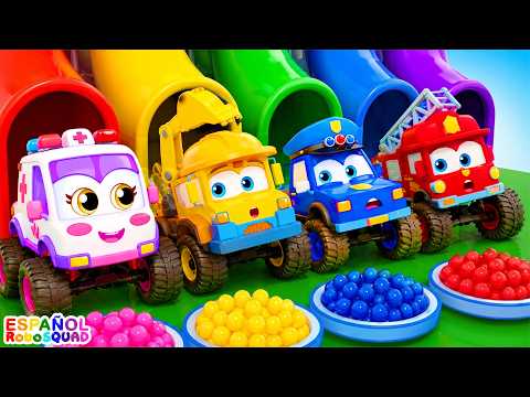 Aprende los colores con los vehículos | Dónde está tu color | Dibujos Animados Divertidos |RoboSquad