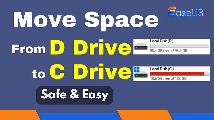 How to Move Space From D Drive to C Drive (No Data Loss)