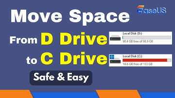 How to Move Space From D Drive to C Drive (No Data Loss)