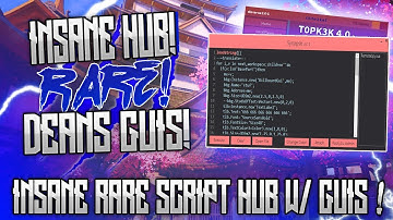 [OMFG] ✅ INSANE ASF ROBLOX SCRIPT/GUI! ✅ | DEANS GUIS ! | SUPER RARE SCRIPTS W/ GUIS!! (SYNAPSE!)
