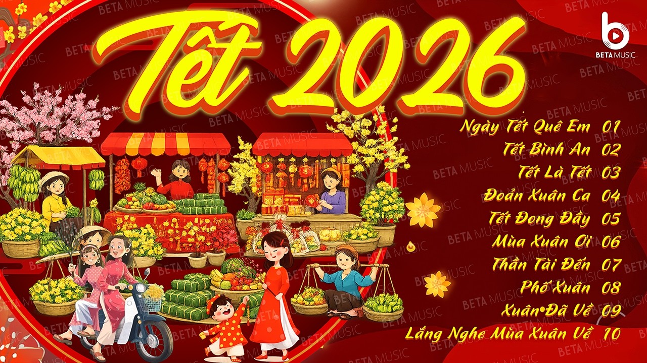 Nhạc Tết 2026 EDM Mới Nhất 🌸 Nhạc Xuân 2026 Remix Hay Nhất Nghe Là Thấy Tết, Đón Tết Nguyên Đán 2026