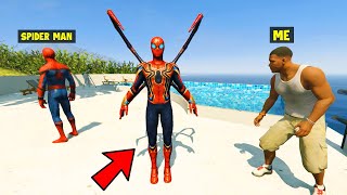 I Stole SPIDER MAN'S IRON SPIDER SUIT From SPIDER MAN in GTA 5!