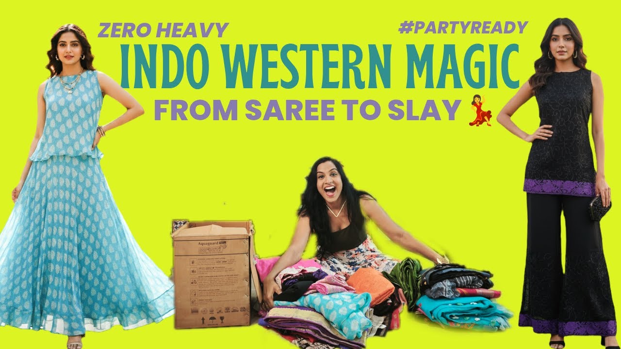 Old Sarees to Lightweight Indo-Western Party Outfits | Easy Wear Modern Makeover | Texas USA Client