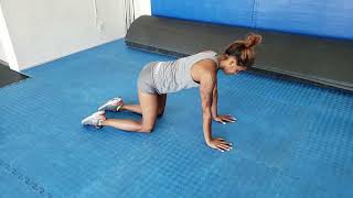 Floor hip abduction/extension