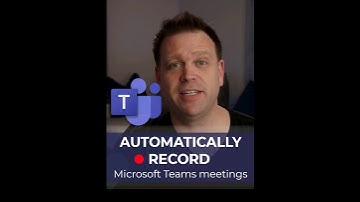 💾 Automatically record Microsoft Teams meetings tutorial #microsoftteams #tutorial