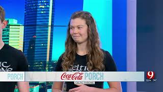 Celtic Throne Performs Traditional Irish Dance On The Porch