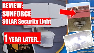 REVIEW: Costco Sunforce Solar Motion Security Light Led - 1 YEAR LATER