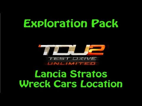 Test Drive Unlimited 2 Exploration Pack - All Lancia Stratos Wreck Cars Location